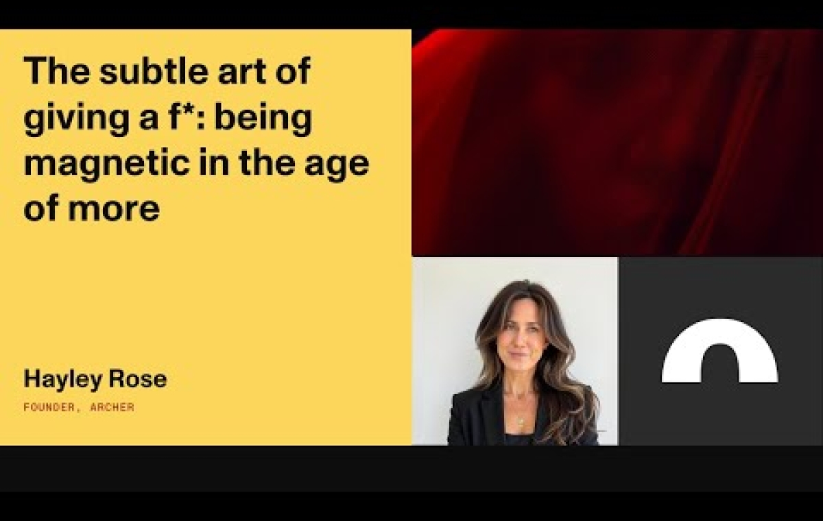 The subtle art of giving a f*: being magnetic in the age of more