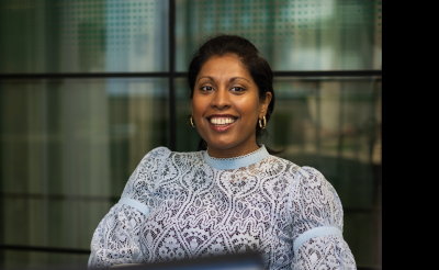 A portrait of Sathya Bala